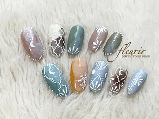 ネイル フルリール 【プライベートサロンのネイルデザイン