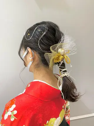 ヘアアレンジ 似合わせ艶髪カラー ❤️ハダユミのヘアスタイル