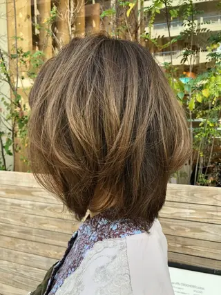 ミディアム カラー 髪質改善 十河　勇作のヘアスタイル