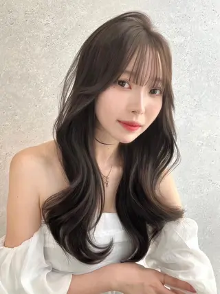 カラー 🎀春色韓国ヘア❤︎ THEATER🎀のヘアスタイル