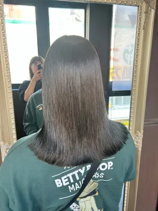 セミロング カラー ヘアアレンジ 🌿Rina 🌙当日予約OK🌙のヘアスタイル