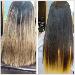 セミロング エクステブリーチ矯正 griFFicaのヘアスタイル