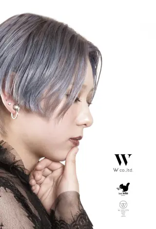 ショート カラー W_SALON ［触れたくなる艶髪］のヘアスタイル