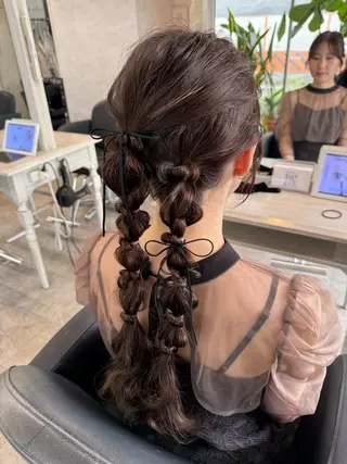 ロング ヘアアレンジ 女性に人気♪ はやしほのかのヘアスタイル