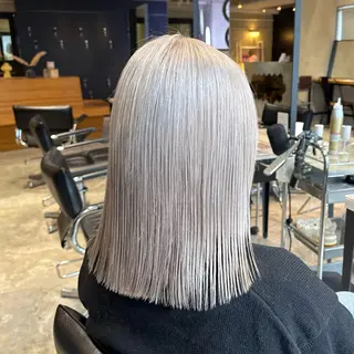 ミディアム カラー 💫艶ブリーチ特化／ ベージュ💫ユウゴのヘアスタイル