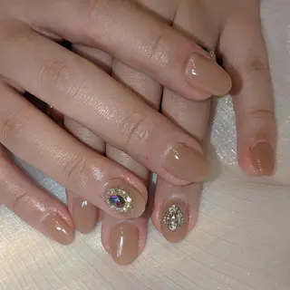 ネイル ネイリストゆか💅 長さだし、深爪矯正のネイルデザイン