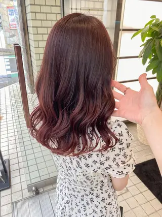 セミロング カラー 韓国風スタイル 🍓MIZUKI🍓のヘアスタイル