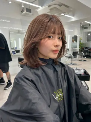 ミディアム カラー 卒業式ヘアセット🎀 ヘアアレンジのヘアスタイル