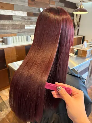 カラー レナ┊︎髪質改善 ┊︎シルクストレートのヘアスタイル