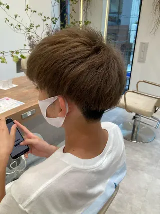 カラー メンズ 一ノ瀬 蘭のヘアスタイル