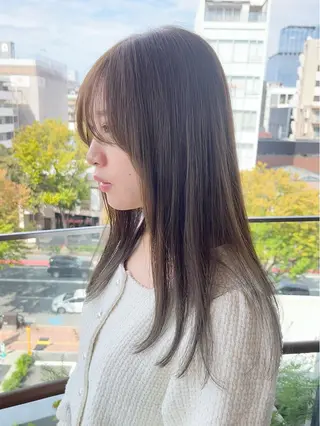 セミロング 園田 渉 ◤SHIKIO◢のヘアスタイル