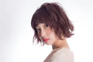 ショート カラー ヘアアレンジ 榎園 由美のヘアスタイル