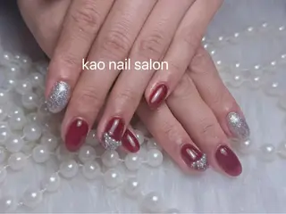 ネイル kao nail マグネット/長さだしのネイルデザイン