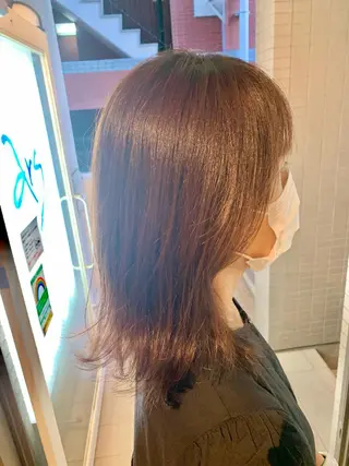 ミディアム うしだ かおるのヘアスタイル