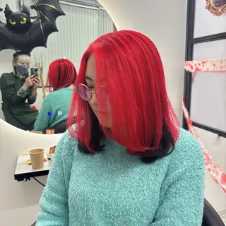 セミロング カラー Ren. 🦋デザインカラーのヘアスタイル