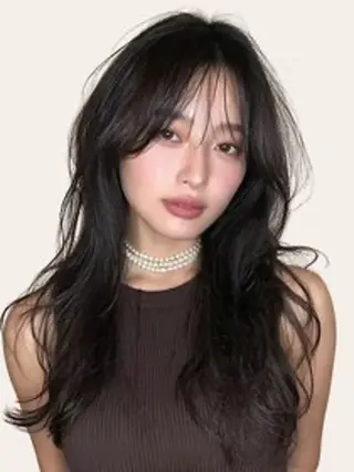 セミロング 竹田 佳奈のヘアスタイル