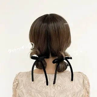 ミディアム ヘアアレンジ regalo Acari🍎のヘアスタイル