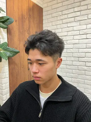 ショート パーマ メンズ ️️髪質改善✨ミニモ 学割/Hina💖のヘアスタイル