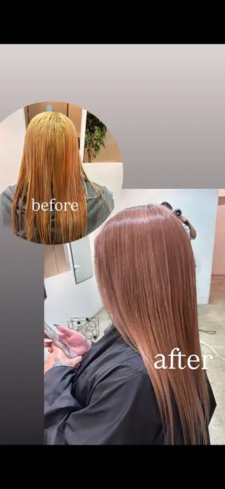 ロング イナイ ハルカのヘアスタイル