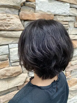 ショート スパイキーショート パーマ　具志堅　太志のヘアスタイル