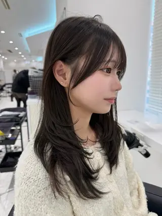 セミロング カラー ♡上品韓国髪♡ブラ ウン/SAYATOのヘアスタイル