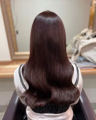 ロング カラー 艶カラー/ハイトーン Anjuのヘアスタイル