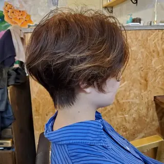 ショート カラー フリーランス所属・韓国ヘア レイヤー くびれヘアMATSUのヘアスタイル