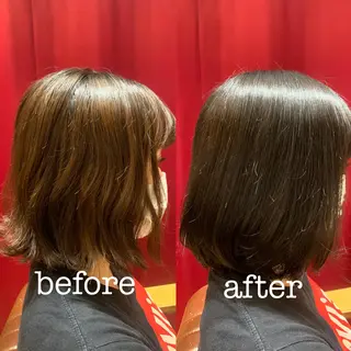 ミディアム カラー 【くせ毛さんのお悩み 解決🍀】栗橋のヘアスタイル