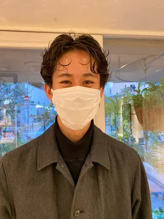 ショート パーマ メンズ BELLA阿部野 TOMOMIのヘアスタイル