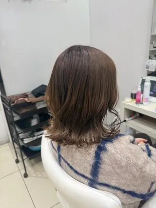ミディアム カラー 🤎ベージュカラー/ 髪質改善/山岸🤎のヘアスタイル