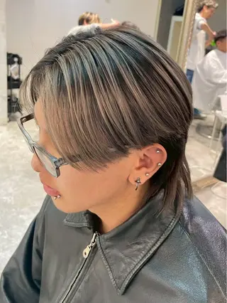 カラー メンズ 暖色カラー/艶カラー mitsuki🌴のヘアスタイル