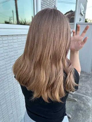 セミロング 木村 彩花のヘアスタイル