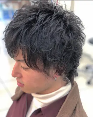 パーマ メンズ メンズパーマ特化 👑店長👑間宮👑のヘアスタイル