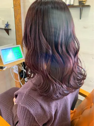 ミディアム カラー natsu fujinoのヘアスタイル