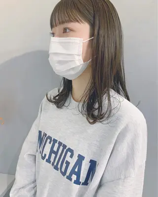 ミディアム カラー ボブパーマコテ巻き風 パーマNo1深江秀平のヘアスタイル