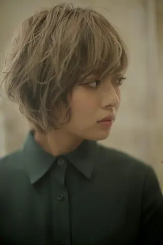 ショート カラー パーマ ヘアアレンジ 【髪質改善美容師】t occa茨木篠原健太のヘアスタイル