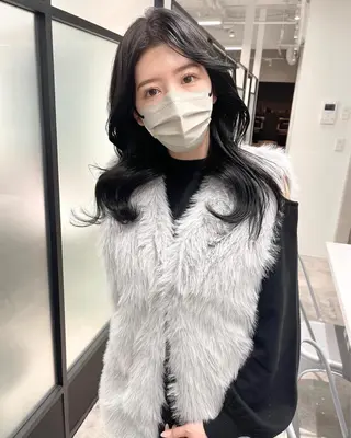 ロング 韓国レイヤーカット 髪質改善▫️水野有真のヘアスタイル