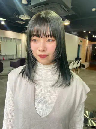 ミディアム カラー 地毛風艶カラー🌿 喜多夏海のヘアスタイル