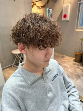 パーマ メンズ 💎メンズカット ／フェザー／細野💎のヘアスタイル