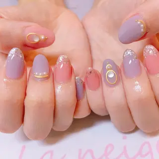 ネイル La neige* yuki 🥯🍑のネイルデザイン