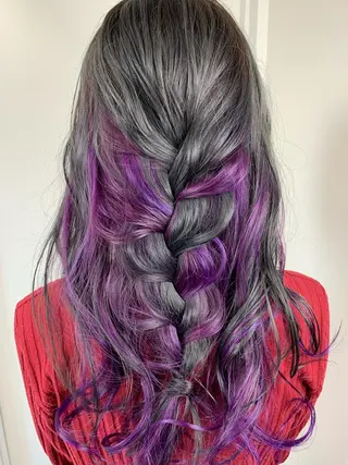 セミロング 家田 竜のヘアスタイル