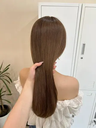 ロング MIDORI🌙 透明感/ベージュのヘアスタイル