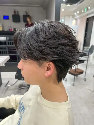 パーマ メンズ 青木 真裟斗のヘアスタイル