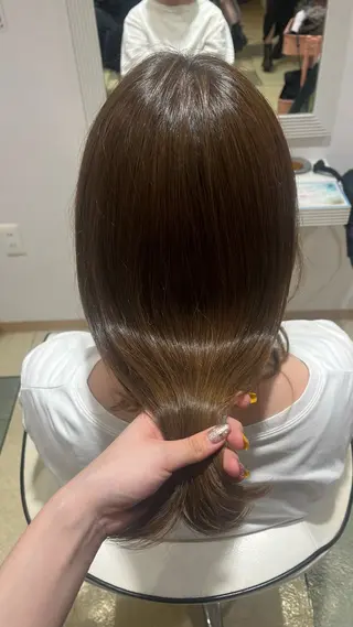 ロング カラー ベージュカラー⌇﻿ くびれヘア.𐙚心音のヘアスタイル