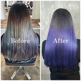 ロング カラー ムラ修正/ ハイトーン💖Riaのヘアスタイル