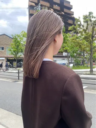 セミロング カラー げん/梅田美容室 中崎町美容室のヘアスタイル