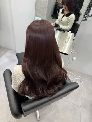 ロング 韓国風cut/ 縮毛矯正/正岡幹康のヘアスタイル