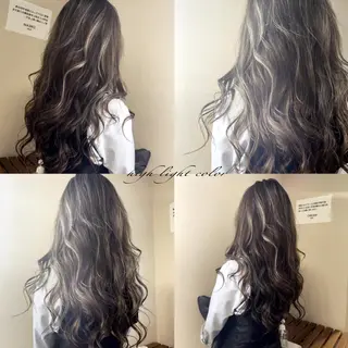 ロング カラー 松井那津子 /ハイライトブリーチのヘアスタイル