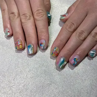 ネイル Amber21.所属・Nagahama Akariのネイルデザイン