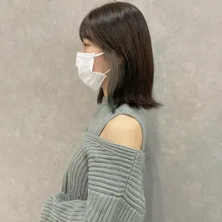 ミディアム カラー はちすか るかのヘアスタイル